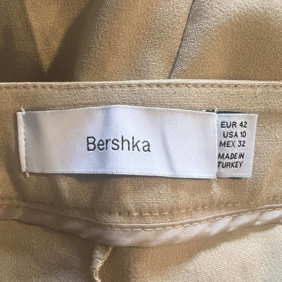 Bershka Womens‎ Tan Trouser Wide Leg Size 10 New - Picture 7 of 7